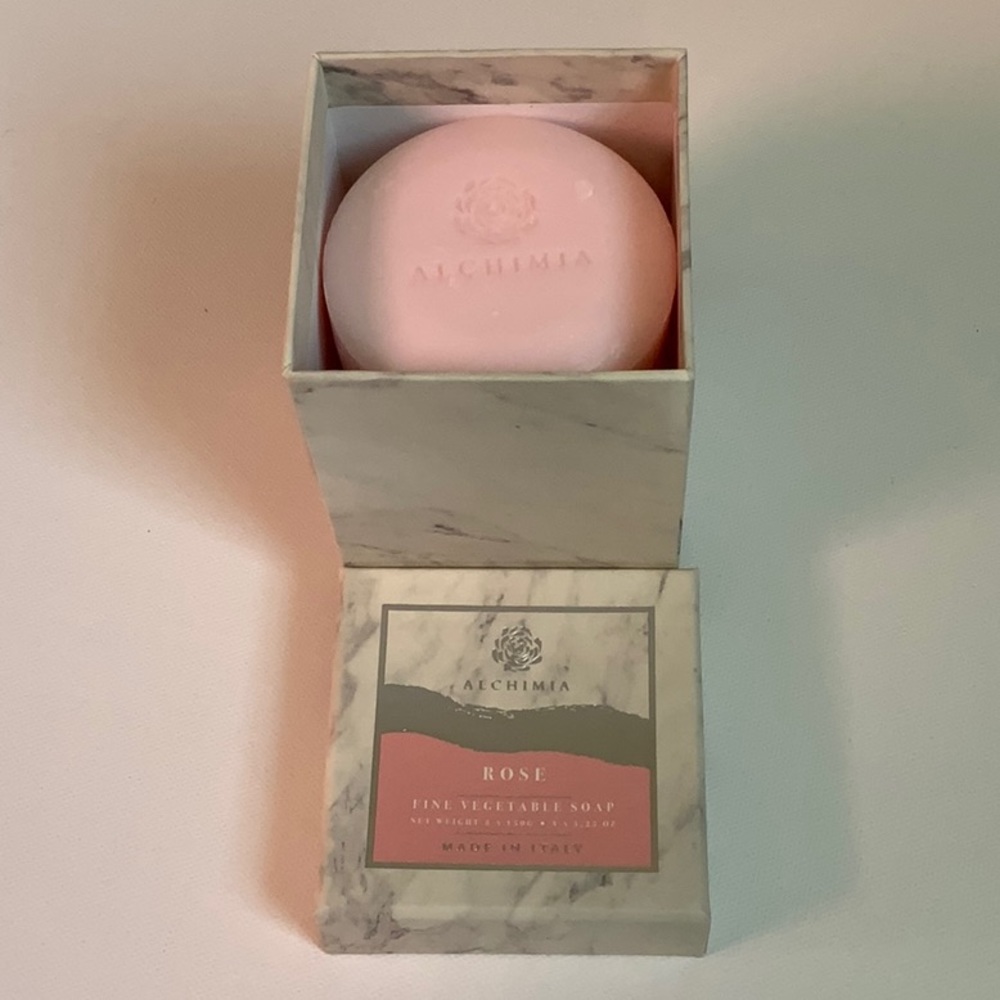 Alchimia Rose Fine Vegetable Soap Made in Italy